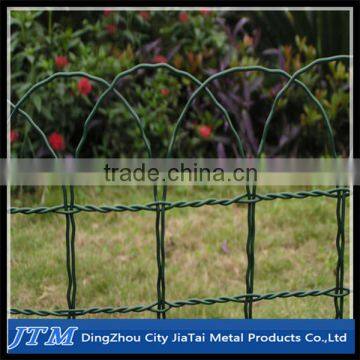 (17 years factory)Garden border fence/pvc coated border green garden wire mesh fence