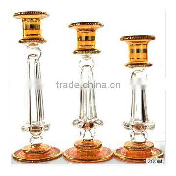 Hot selling Handmade Egyptian Glass Candle holder - 3 pc set