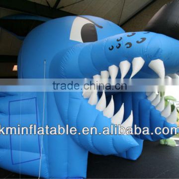 inflatable wolf head tunnel tent