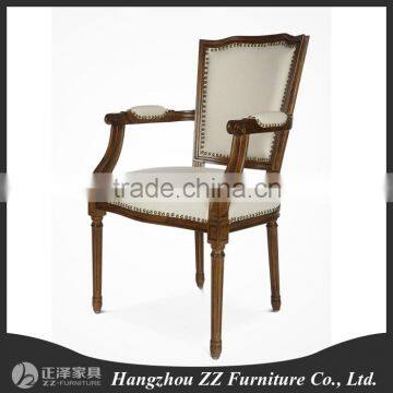 France Solid wood Uphostered simple design modern dining chair