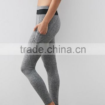 Latest fashion design side pockets women fitness leggings