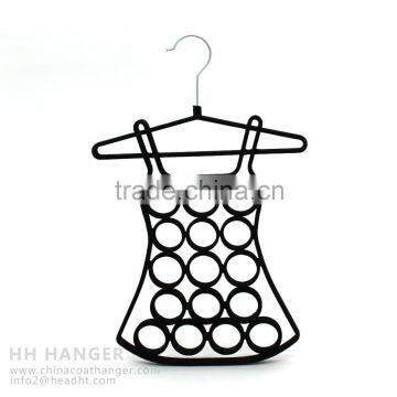 The HEAD black flocked scarf hanger,shirt scarf