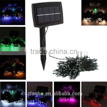 2016 new colorful 200 LED Solar powered Fairy String Decoration Light Xmas Wedding Party