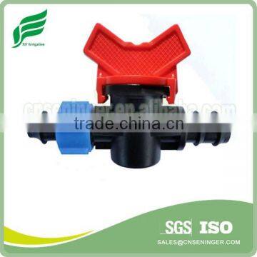Barb Lock Offtake Irrigation Plastic Mini Valve LDPE Pipe and Dripline