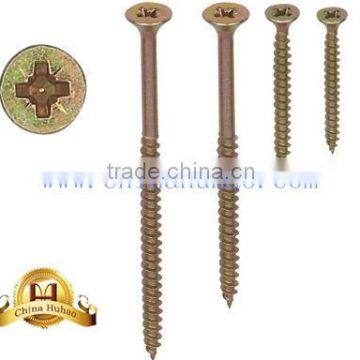 3.0*40mm Countersunk Head Yellow Zinc Plated Chipboard Screw/wood Screw photo-2