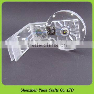 precision routing acrylic accessories laser cutting CNC machining acrylic milled clips