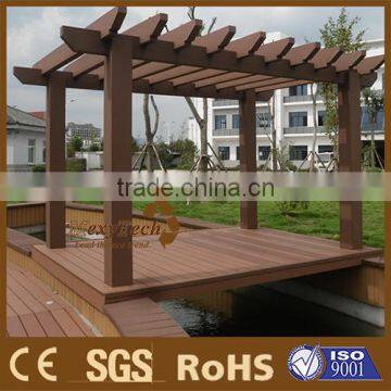 wood plastic composite garden pergola without moq limited