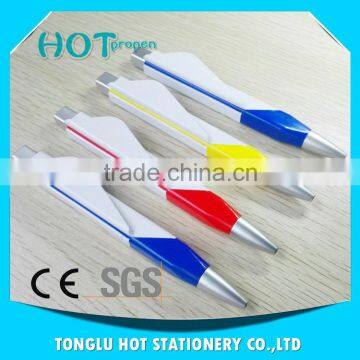 2016 Best selling product irregular barrel with square plunger multifunction novelty pen