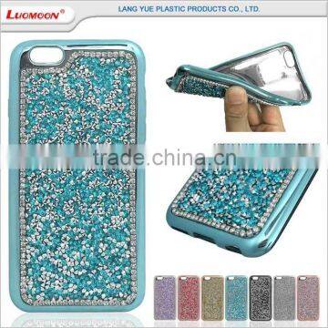 diamond-studded mobile phone case for iphone 5 6 7 se s c plus