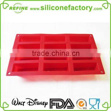 High Quality 12-Cavity Mini Financier Silicone Mold and Baking Pan