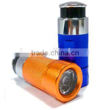 Car Cigarette Lighter Rechargeable USB Charger - LED Torch