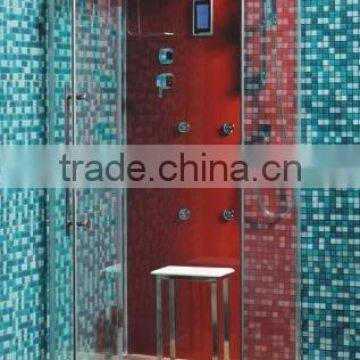 Clear Glass Shower Room with Computer Panel