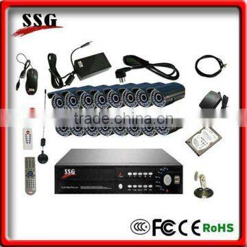 16ch H.264 network DVR built in GSM alarm system module with free dvr server software
