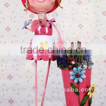 metal flower pot decoration