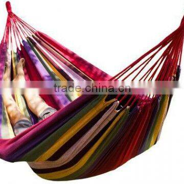 200*150cm wholesale portable parachute striped double hammock