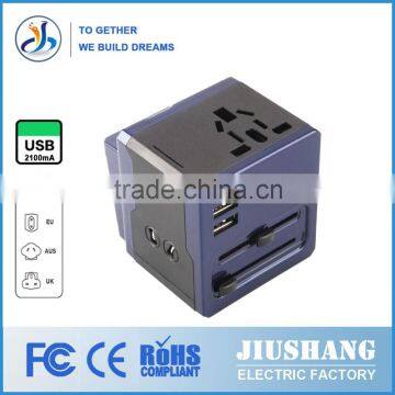 JIUSHANG 2 Usb Wifi Universal Travel Plug Adapter