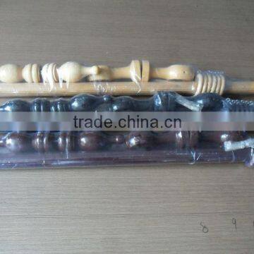 35mm Hot Sale Antique Wooden Curtain Rod photo-2