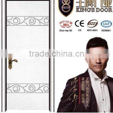 internal flush white wooden mdf pvc door design