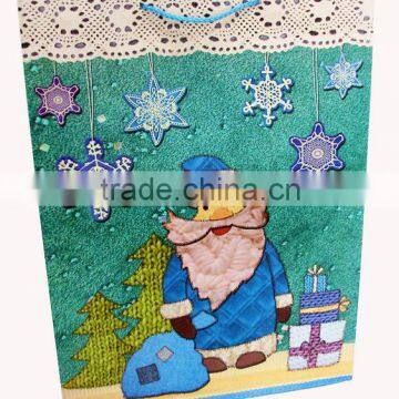 Santa Claus gift paper bag