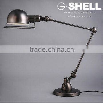 Industrial LED Adjustable Swing Arm Desk Light photo-3