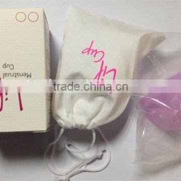 Transparent Shined Surface and Soft Reusable Cups for Lady Menstrual Period Wholesale photo-3