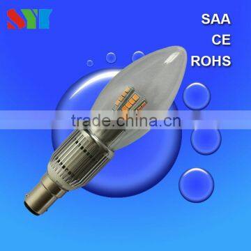 Hot Sales Patent Desing Led Candle Bulb Light for Hotel