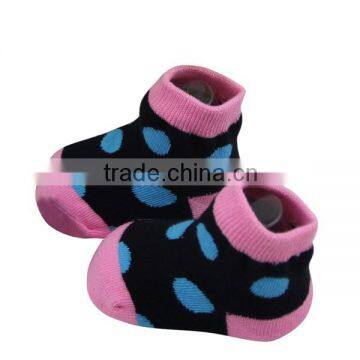 GSB-01 2015 Hot Sell Anti-slip Custom Baby Socks Wholesale With Dots Design