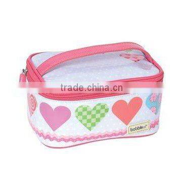 Cosmetic bag with mirror , fashion mini bag , mini cosmetic bag