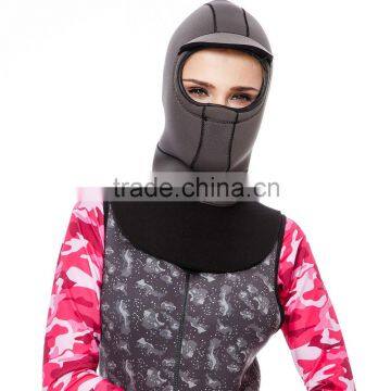 Neoprene diving cold resistant hood with bib