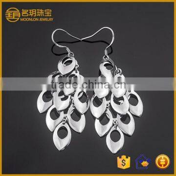 Peacock fashion earring jewellery silver plated cartilage earrings fashionable imitation jewelry for women daily wear by $1.00