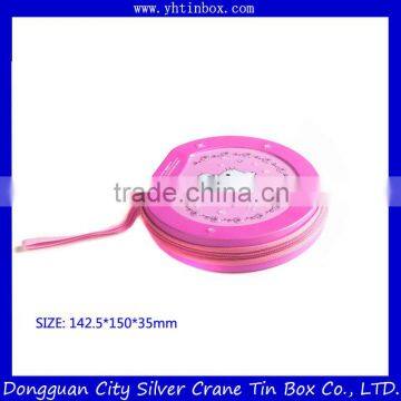 CD Tin Box with Zipper/Decorative CD Tin BOX