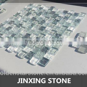 crackle glass mosaic tile (crystal glass)