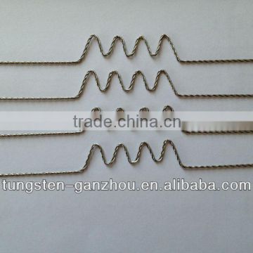 Tungsten heating wire 'hill' type