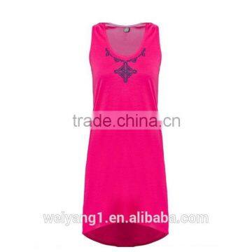 Wholesale Women Essential Printed Tail Dress Sleevesless Casual Wear Women Dress photo-5