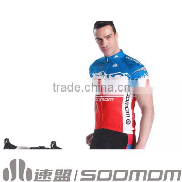 2014 Soomom New Style Women Sublimation Printing 100% Polyester Cycling Summer Tops Custom Cycling Jerseys Cycling Uniform