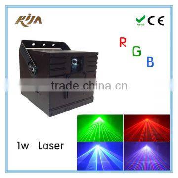 RGB laser 1W animation laser nightclub lighting