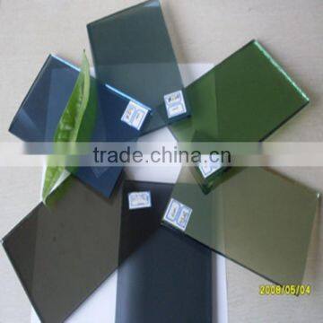 Produce Reflective Glass/Tinted float Glass color glass for buildings