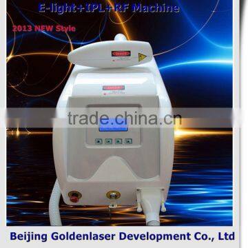 2013 Hot Selling Multi-Functional Beauty Equipment Vascular Removal E-light+IPL+RF Machine Elight Acne Scar Removal Painless