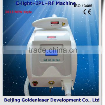 2013 New design E-light+IPL+RF machine tattooing Beauty machine handheld ultrasonic face lift beauty machine