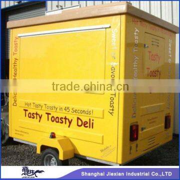 2015 Shanghai jiexian newly professional fibreglass mould fryer equipped food van