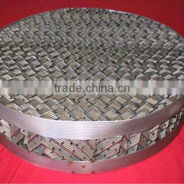 Perforated Plate Corrugate Packings For Distillation Column