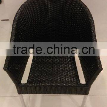 Plastic garden chair, plastic cafe chair, high quality PP plastic rattan chair