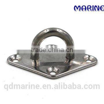 Marine Stainless Steel Pad Eye Diamond Base Plate 5MM