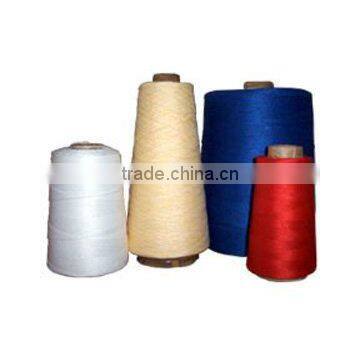 colorful sewing thread of leather clothing