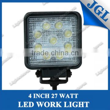 super bright 27W LED Work Light with 9 High Intensity LEDs - Square heavy duty work light