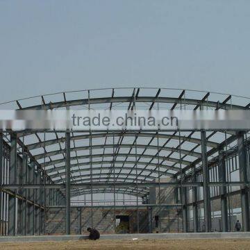 Fabricated portal frame steel structure warehouse/workshop,prefabricated light steel structure space frame