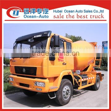 SINOTRUK 6cbm concrete mixer truck with 4*2 driver