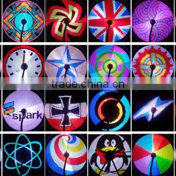 YQ8003 DIY Programmable Bicycle Spoke Bike Wheel LED Light Double Sided Screen Display Image Waterproof For 26 Inches Bicycle photo-2