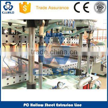 CE STANDARD HIGH CAPACITY GOOD PERFORMANCE POLYCARBONATE HOLLOW PROFILE MAKING MACHINE photo-3