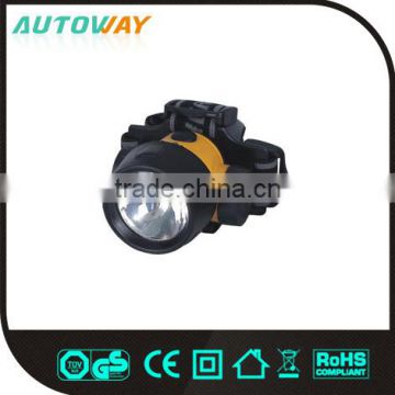 multi-function battery powered led plastic headlight